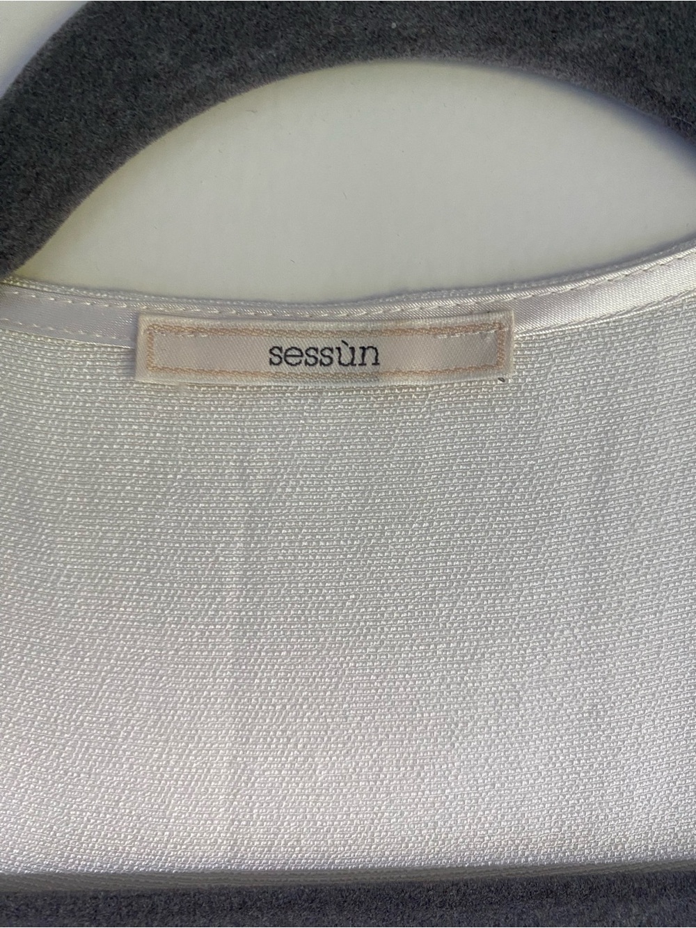 Sessun Meline Tie Front Midi Dress, Cream - Picture 4 of 7